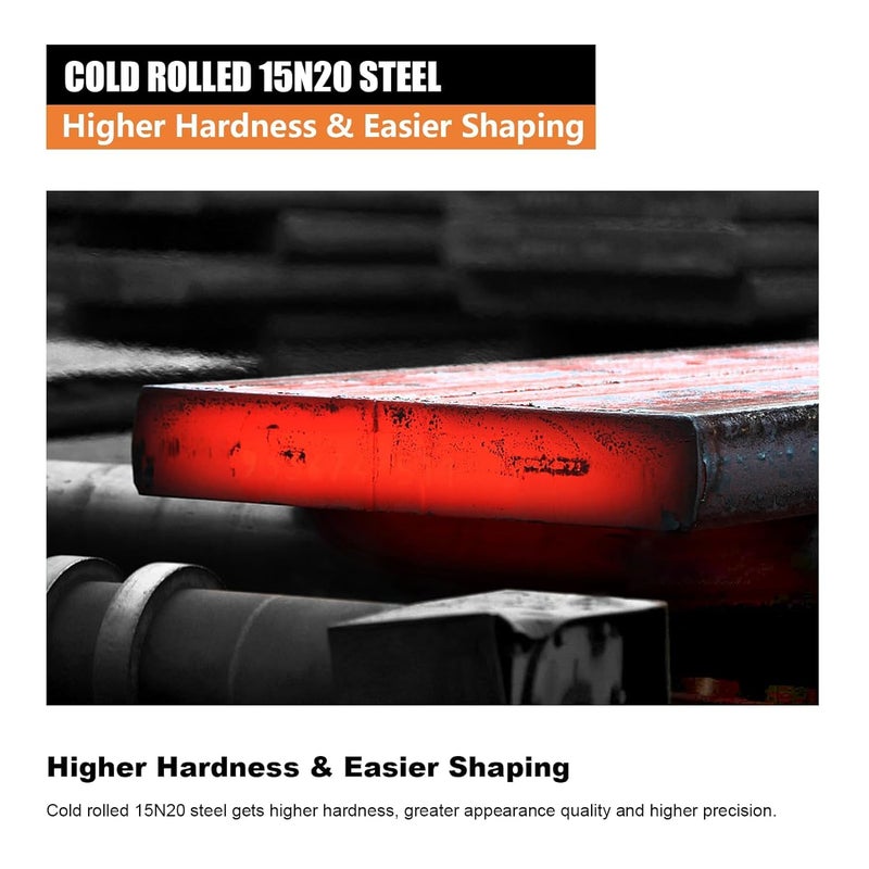 SALUINOKI 15N20 Steel Flat Stock - 1/8" Cold Rolled, 12"x1.5"x1/8" for Knife Making, Damascus Steel (4pcs) - Image 3